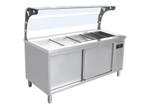 保溫售飯臺(tái)系列-帶玻璃保溫罩售飯臺(tái)